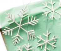 Pipe cleaner snowflakes