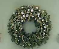 Noble fir and eucalyptus wreath