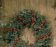 Cranberry string wreath
