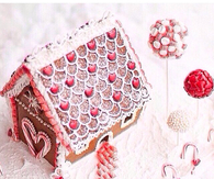 Christmas gingerbread display