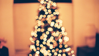 Blurred christmas lights