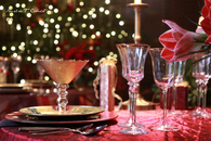 Christmas dining decor