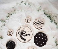 Monochrome christmas ornaments