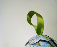 Cartogram themed ornaments