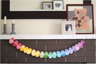 Egg swatch garland
