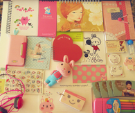 Neat girly desk