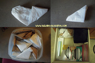 Fold bags to save space