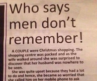 Men Dont Remember