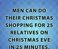 men christmas shopping