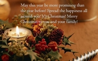 Merry Christmas To You and Your Family