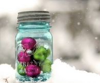 Jars of ornaments