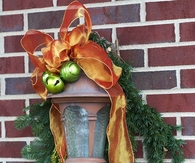 Festive light post