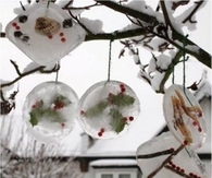 Frozen tree ornaments