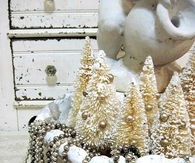 Silver beads and golden trees