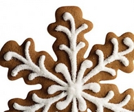Gingerbread snowflakes
