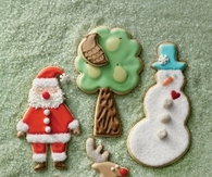 Christmas character sugar cookies