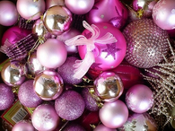 Pink ornaments