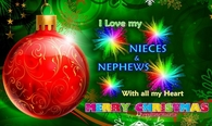 Merry Christmas Nieces and Nephews