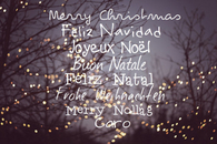 Merry Christmas in different languages