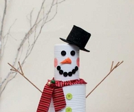 Tin can snowman