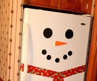 Adorable snowman fridge