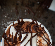 Hot chocolate drizzle