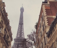Eiffel tower in winter