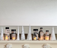 Bottle able snowmen