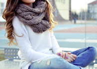 Knit scarf