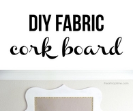 Fabric cork board