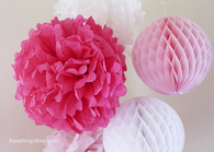 Tissue paper flowers