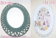 DIY jewelry organizer