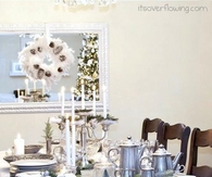 Winter tablescape