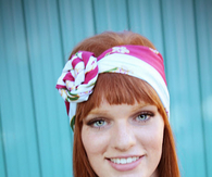 Modern rose headband