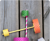 Paper straw airplanes