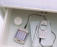 Battery charging drawer