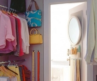 Closet pegboard