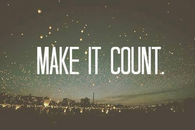 Make it count