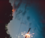 Sparklers in the dark