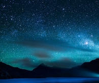 Blue starry sky