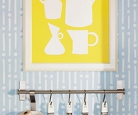 Hang utensils on a rod
