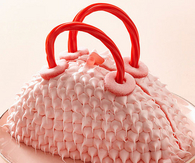Furry purse cake