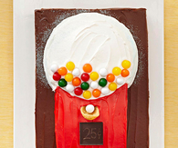 Gumball machine cake