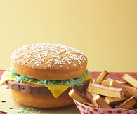 Cheeseburger ice cream cake