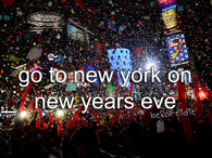 Go to new york on new years eve