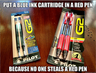 Keep pen thieves at bay