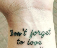 Dont forget to love yourself