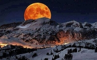 Glowing Moonlit Mountains!!