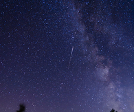 Purple night sky
