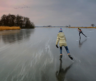 Ice skating